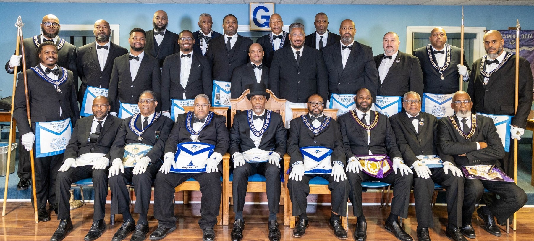 Benjamin Lodge No. 138 members group gathering